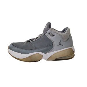 Air Jordan Max Aura 3 Youth Basketball Shoes Wolf Gray/White Size Y7 DA8021-005